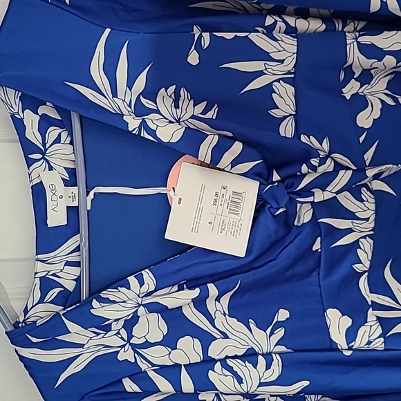 NWT Alexis blue and white dress size small - Picture 4 of 4